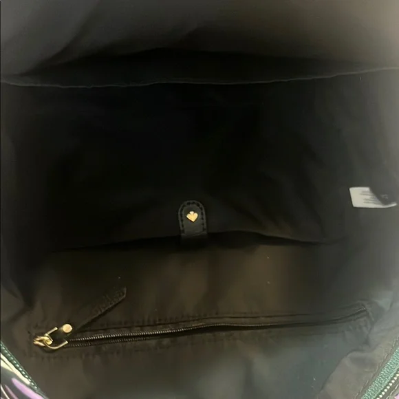 Kate Spade Purple and Black Backpack with Scallop Design - Picture 9 of 11